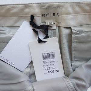 REISS Grey Melange Size US 6 Wool Punto Trousers